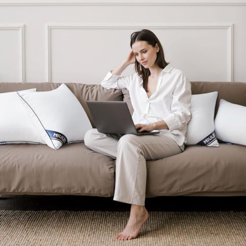 MIULEE 20x20 Pillow Inserts 2 Pack, Premium Down Alternative Throw