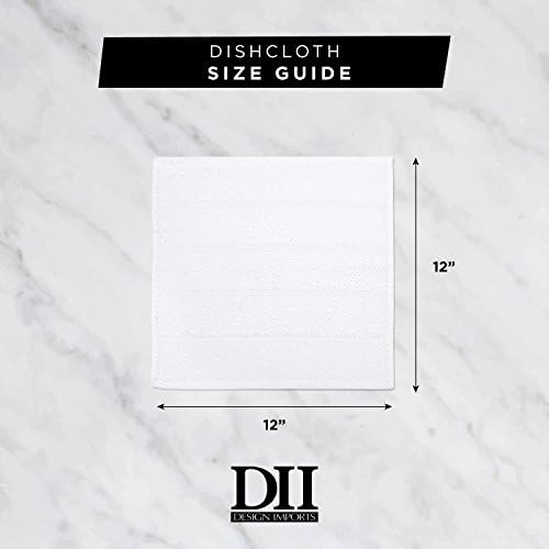 DII Cleaning Collection Soft Highly Absorbent Microfiber, Dishcloth
