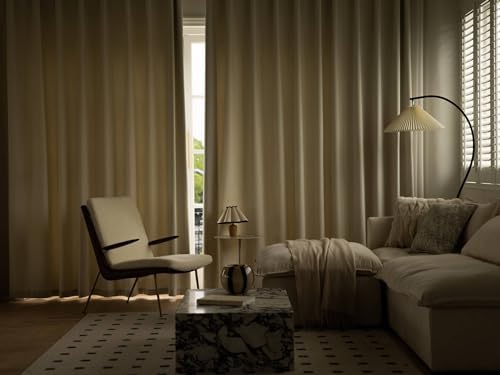 Grommet Blackout Curtains 84 Inch Length 2 Panels Set, 54W x 84L