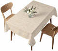 Creamy Ivory Tablecloths 60" x 102”, Country Vintage Minimalist Solid