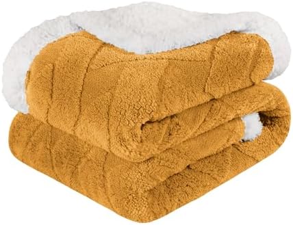 Superior Reversible Fleece Blanket, Soft Plush Fuzzy Throw for