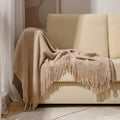 Bedding Chunky Cable Knit Throw Blanket Lightweight Blanket for Sofa