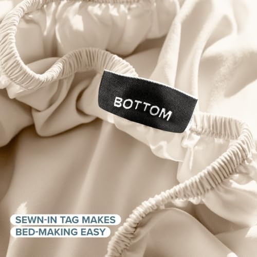 Bare Home Twin XL Sheet Set - 1800 Ultra-Soft (Twin XL, Sand)