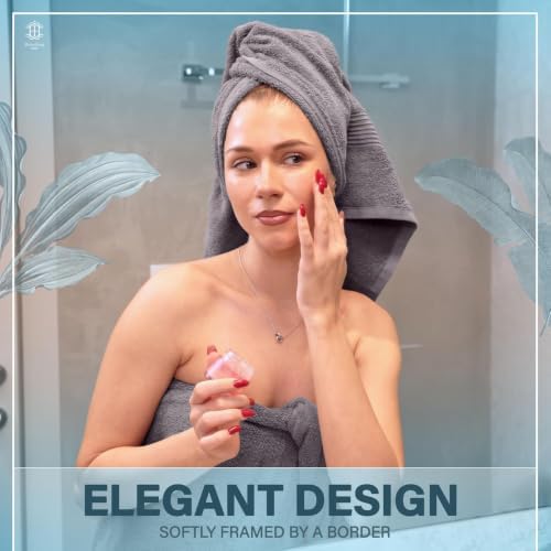 Luxe 2-Piece Bath Towel Set – Large Soft Cotton Towels, Absorbent