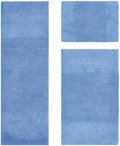 Better Trends 3 Piece Bathroom Rug Set 100% Cotton Non-Slip Washable