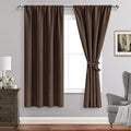 Blackout 100% Polyester Curtains for Living Room and Bedroom with Easy