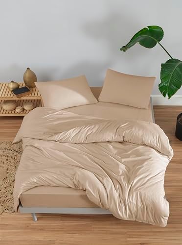 100% Cotton Jersey Duvet Cover Set - Ultra Soft & Breathable