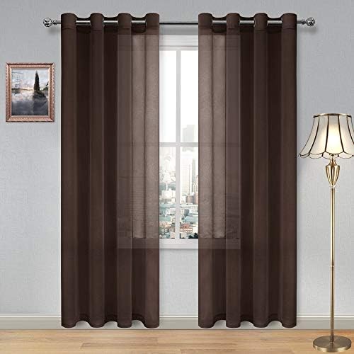 Grommet Luxurious Linen Curtains - Functional Light Filtering Sheer