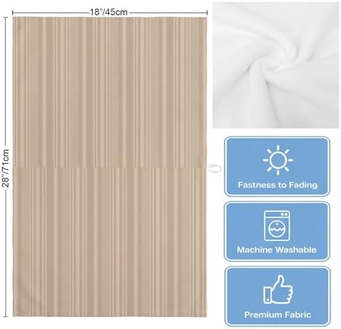 Beige Tan Kitchen Towels Set of 3, Absorbent Dish Towels for Kitchen