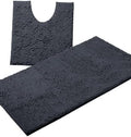 Bathroom Rugs Sets 2 Piece, Luxury Chenille Bath Mat Set, Soft Plush