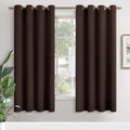YoungsTex Brown Blackout Curtains for Bedroom 72 Inches Long 2 Panels