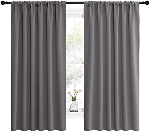 NICETOWN Blackout Curtain Panels for Window - Thermal Insulated Rod