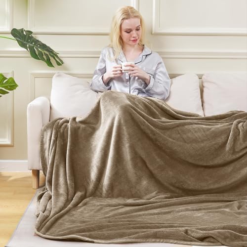 Soft Queen Size Blanket for All Season Warm Fuzzy Microplush