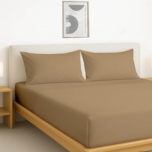 Queen Size 3 PCs Fitted Sheets (1 Fitted Sheets & 2 Pillow case)