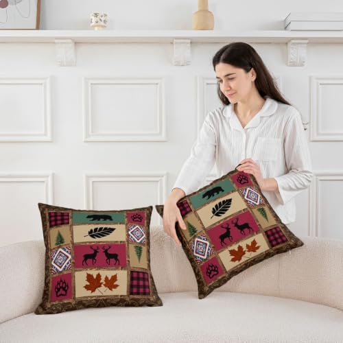 Feelyou Bear Cute Throw Pillow Covers 22" x 22"