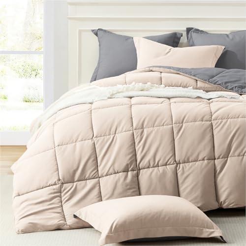 Homelike Moment Queen Comforter Set 3 Piece, Lightweight Soft Bed Sets