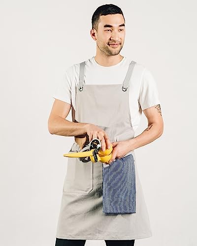 Caldo Crossback Kitchen Apron for Cooking- Mens and Womens
