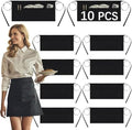 10 PCS Server aprons with 3 pockets - Reinforced tailor edge