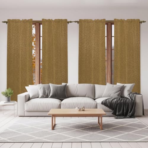Vintage Brown Kitchen Curtain for Berdoom Living Room Cafe 72 Inch