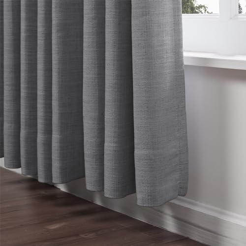 ChadMade 50" W x 84" L Polyester Linen Drape with Blackout Lining