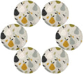 Style Pear Gray round place mats rustic reversible placemats tapete