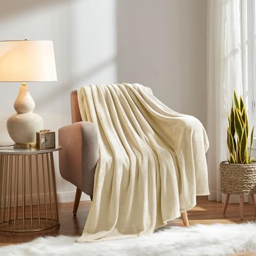 KMUSET Fleece Blanket Grey Queen Size Lightweight Cozy Plush