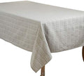 Square Stitched Tablecloth, Gray