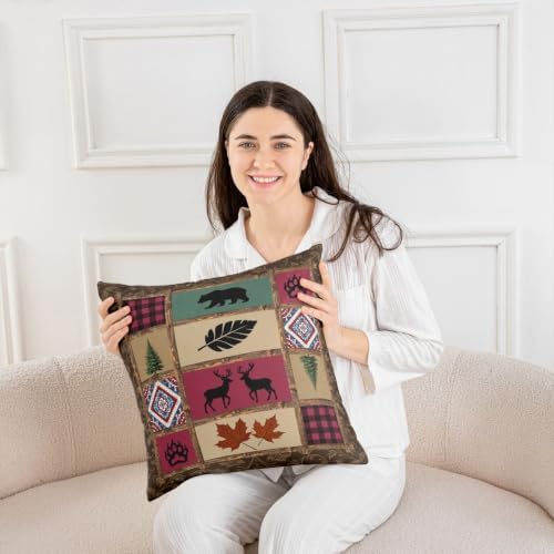 Feelyou Bear Cute Throw Pillow Covers 22" x 22"