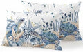 Outdoor Pillows Waterproof, Blue Turtle Coastal Bedding Throw Pillows