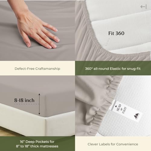 Mayfair Linen 100% Egyptian Cotton Twin XL Size Sheets Set - Luxury