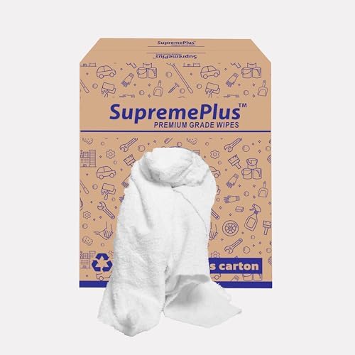 Recycled White Terry Towel Rags (50 lbs. Box) - Shop Bulk Heavy Duty
