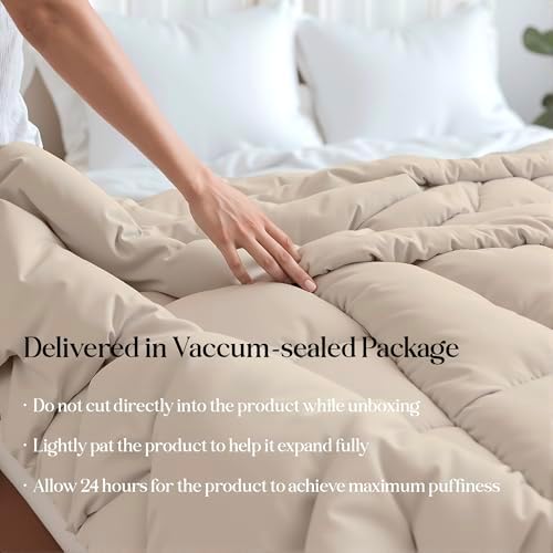 Microfiber Twin XL Comforter, Duvet Insert, 68 x 92 Inches