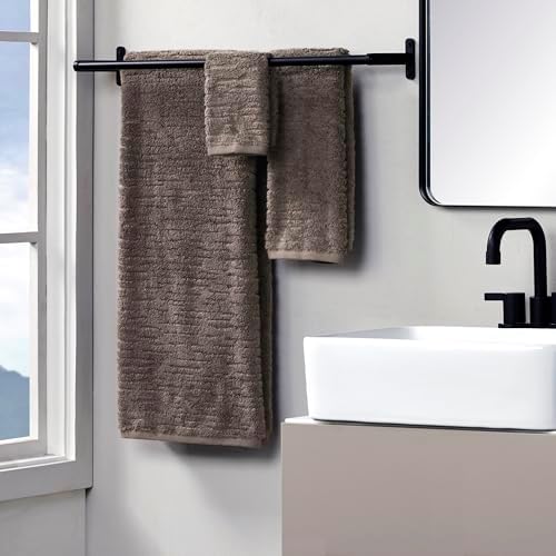SKL Home CloudSoft Bath Towel Set, 6-Piece, 100% Cotton Luxury, Mink
