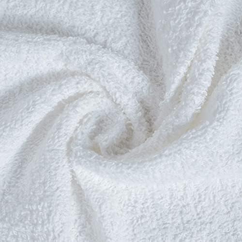 100% Cotton Washcloths 60 Pack (12x12 Inches) Soft, Highly Absorbent