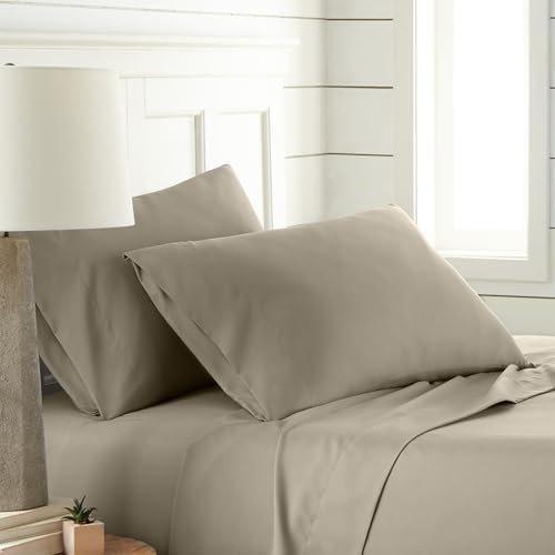 Southshore Fine Living 3 Piece Premium Bedding Set Taupe Sheets Queen
