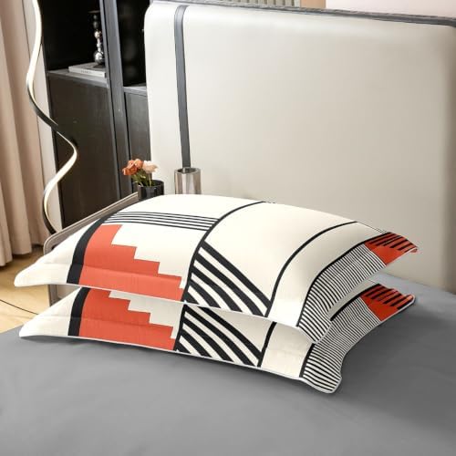 Castle Fairy Geometric Stripe Kids Bedding Set King Size Cover 100%