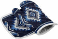 Quilted Cotton Terry Cloth Oven Mitt, Pot Holder Navy Blue Grey