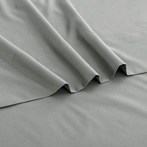Sfoothome Gray Bedding Top Sheet - Flat Sheet for King Mattress