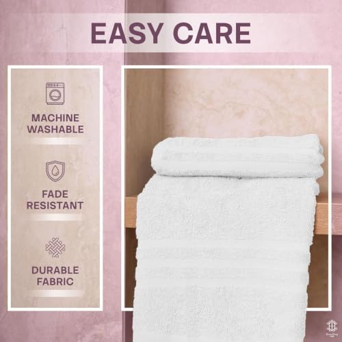 CORE 4-Piece Cotton Hand Towels for Bathroom and Kitchen | Value Pack