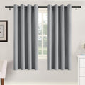 H.VERSAILTEX Soft Faux Linen Curtains 63 Inch Length 2 Panels for
