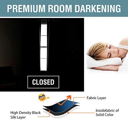 H.VERSAILTEX Blackout Curtain for Living Room Thermal Insulated Window