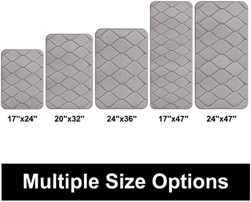 Colorxy Memory Foam Bathroom Rugs, Ultra Soft & Non-Slip Bath Mat