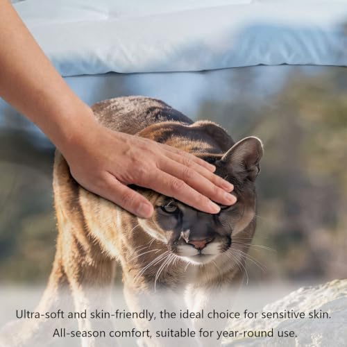 King Duvet Cover Set Soft Microfiber Animals Lion