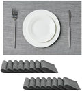 Grey Placemats, Heat Resistant Non-Slip Place mats for Dining Table