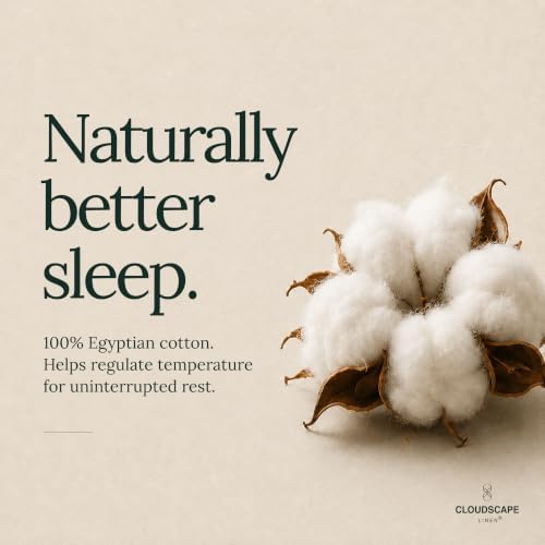 Cloud Scape King Size Sheets Set 100% Egyptian Cotton Sateen
