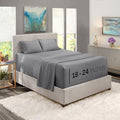 Nestl King Size Sheet Set, 4 Piece Extra Deep Pocket (18-24 inches)