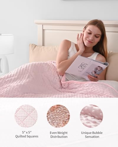 Mr. Sandman Weighted Blanket for Adults, Queen Size 15 lbs