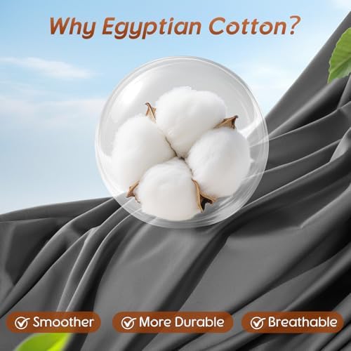 100% Egyptian Cotton Sheet Set 4 Pcs, 1200 TC, 16” Deep Pocket Sheet