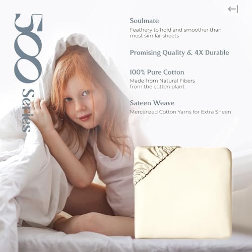 Mayfair Linen 100% Egyptian Cotton California King Fitted Sheet Only
