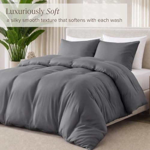 Bare Home 100% Rayon Made from Bamboo Duvet Cover Set